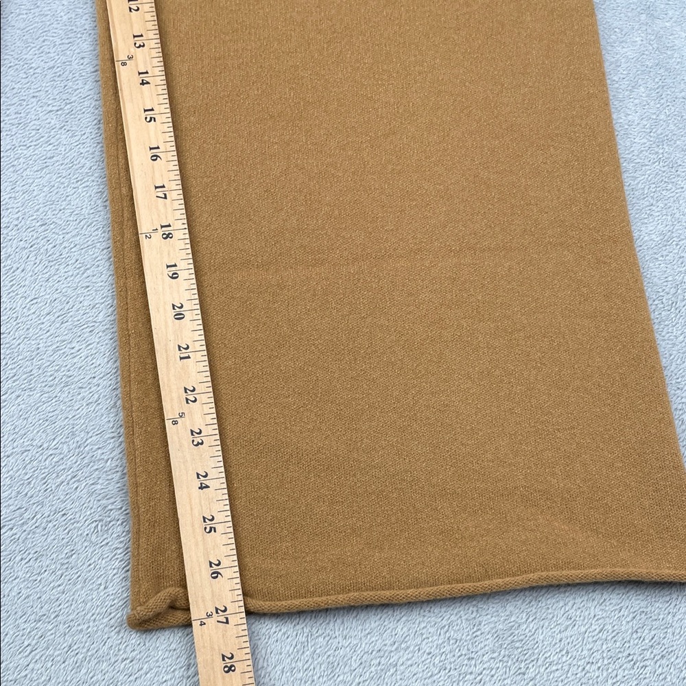NEW Outerknown XL Cashmere Superfine Wool Tan Wide-Leg Knit Sweatpants - Picture 5 of 13